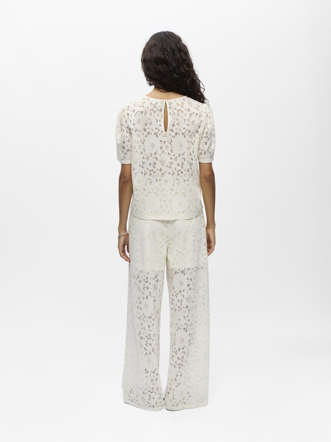 OBJBIANCA Top - White Sand - VERO MODA & VILA Bergvik